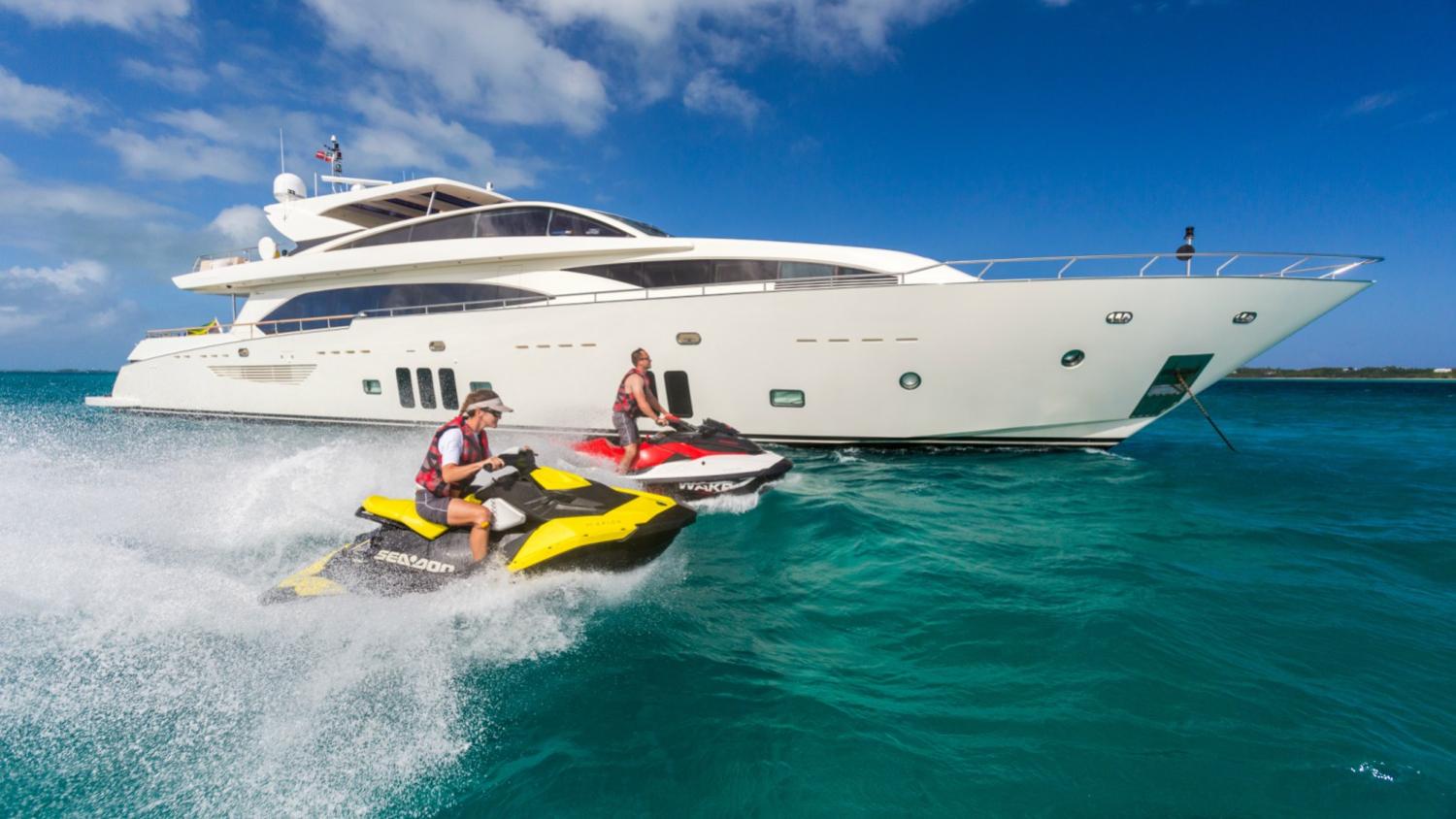 yacht rental with jet ski